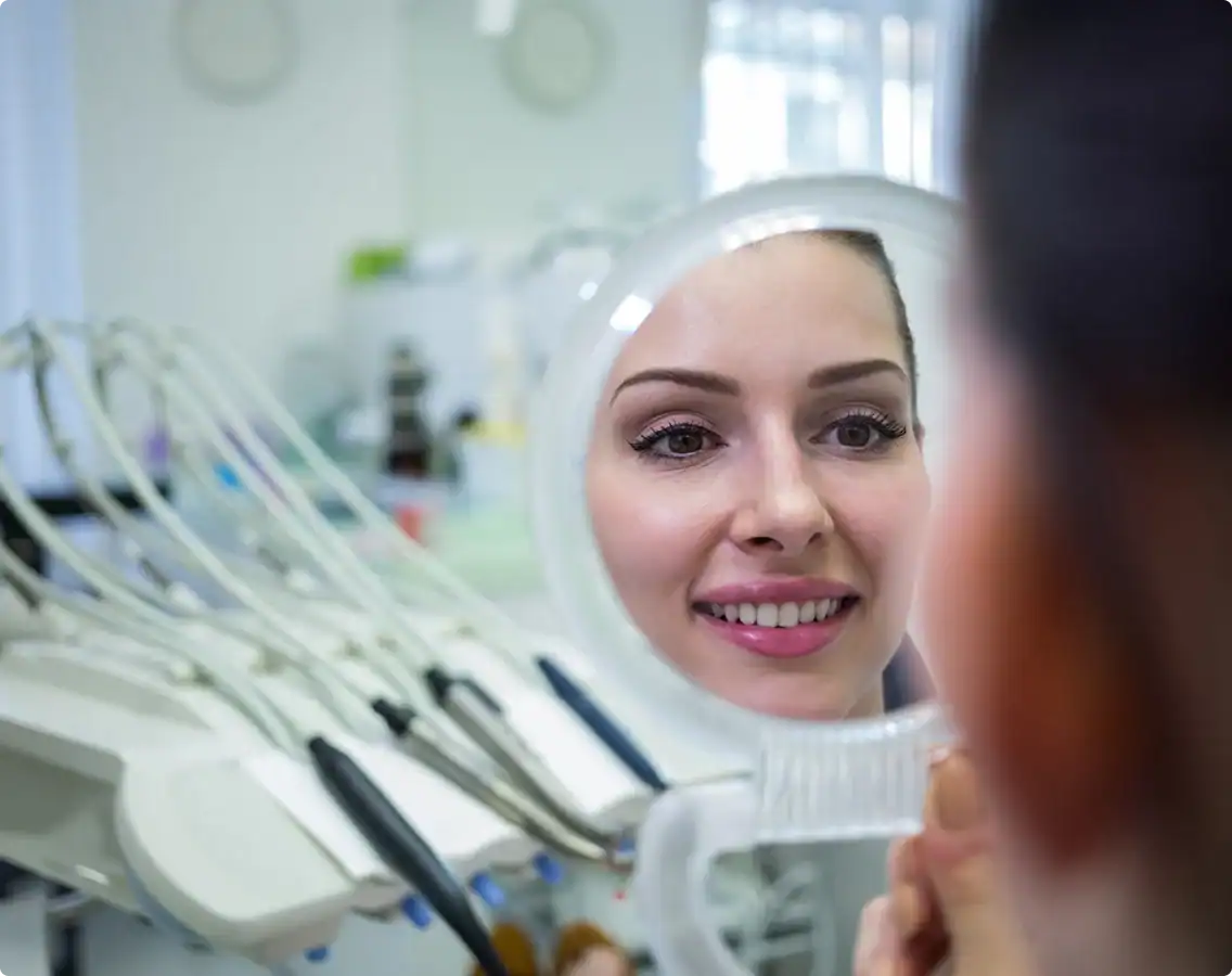 Dental examination in progress