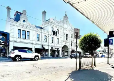 Street view of Prahran Market area