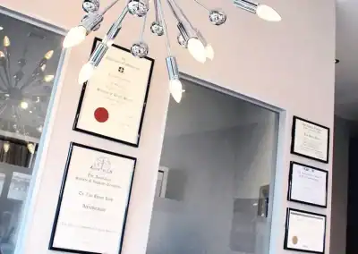 Dentist Prahran_Prahran Family Dental_certificates wall