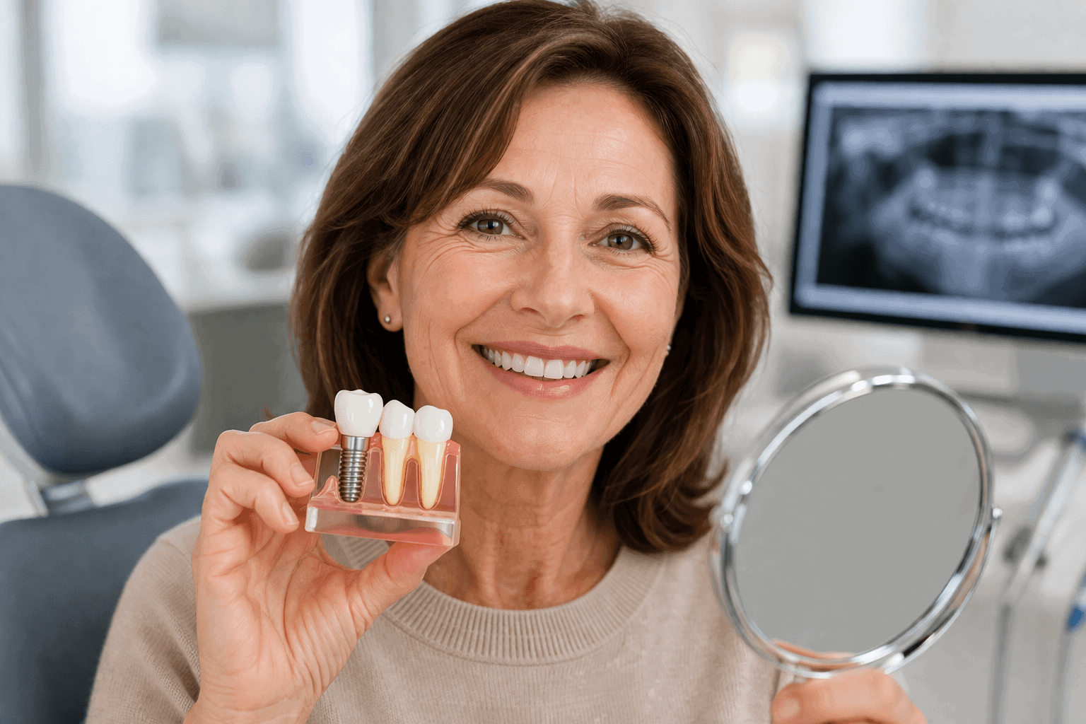 dental implant patient image