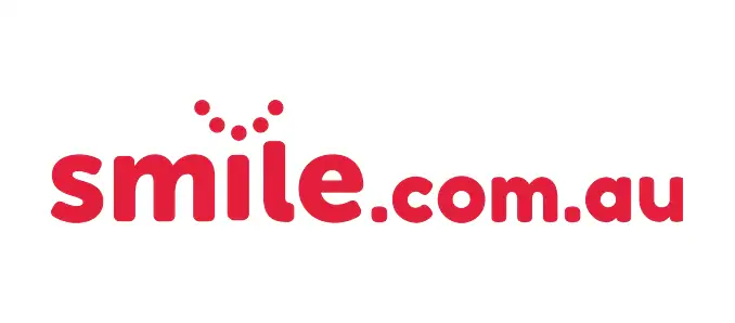 Red logo with 'smile.com.au' text